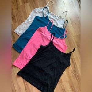 LOT (4) Spaghetti Strap Camisole Tank Tops